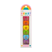 Ooly Heart Ring Crayons, Set of 6