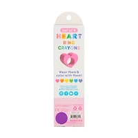 Ooly Heart Ring Crayons, Set of 6