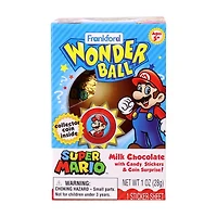 Frankford Super Mario Wonderball Milk Chocolate with Surprise Collectable Coin, 1 oz