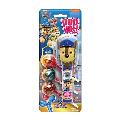Pop Ups Paw Patrol Lollipops, 1.26 oz, Assorted
