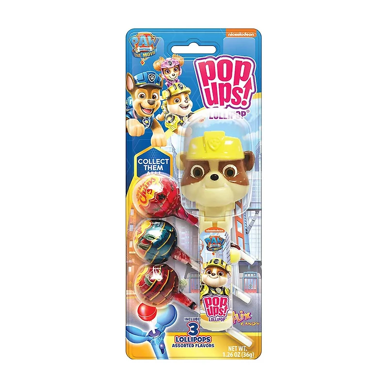 Pop Ups Paw Patrol Lollipops, 1.26 oz, Assorted