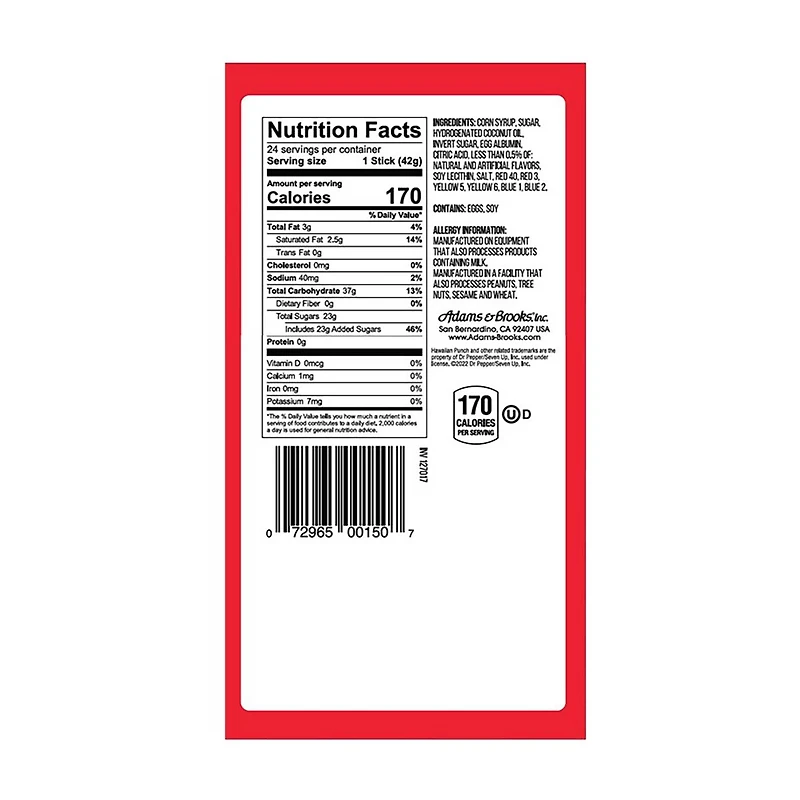 Hawaiian Punch Candy Chews, 24 ct