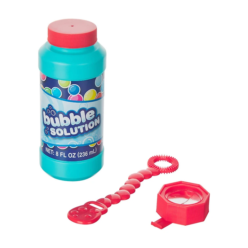 No Spill Bubble Solution, 8 fl oz, Assorted