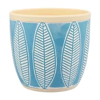 Decorative Leaf Embossed Planter