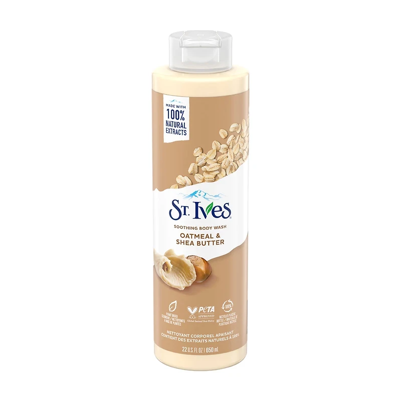St. Ives Oatmeal and Shea Butter Soothing Body Wash, 22 fl oz