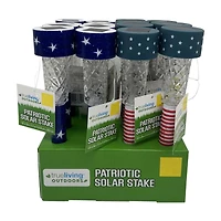 True Living Patriotic Solar Stake