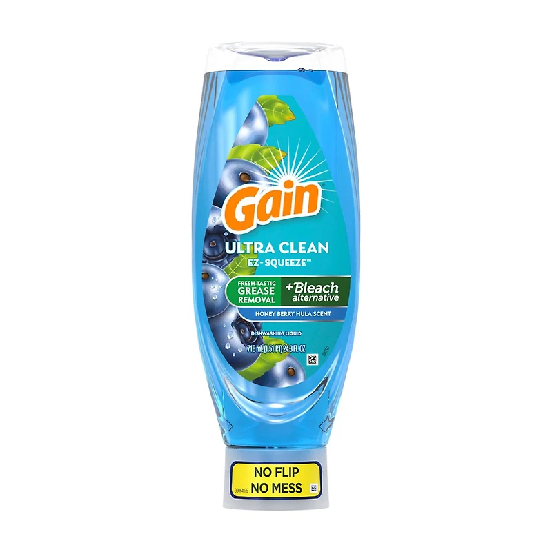 Gain Dishwashing EZ Squeeze Liquid Dish Soap, 24.3 fl oz