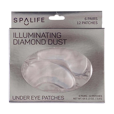 SpaLife Illuminating Diamond Dust Under Eye Patches, 6 pair