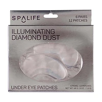 SpaLife Illuminating Diamond Dust Under Eye Patches, 6 pair