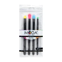 Moda Next Gen Neon Eye Brush Kit, 4 ct, Assorted