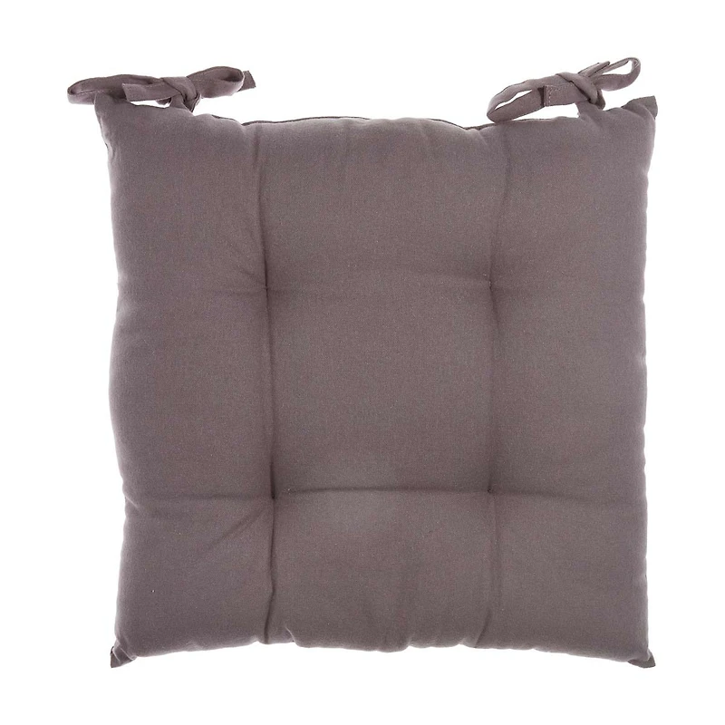 Decorative Square Cushion Seat, Gray