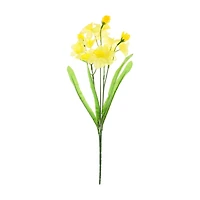 Artificial Wild Flower Stem, Yellow
