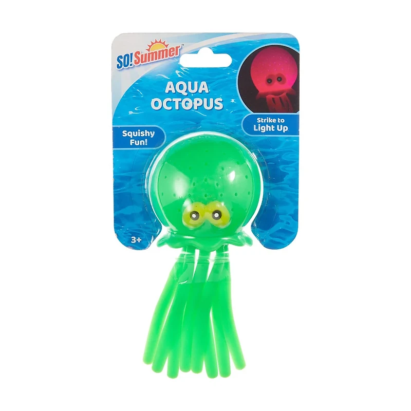 So! Summer Light-Up Squishy Aqua Octopus