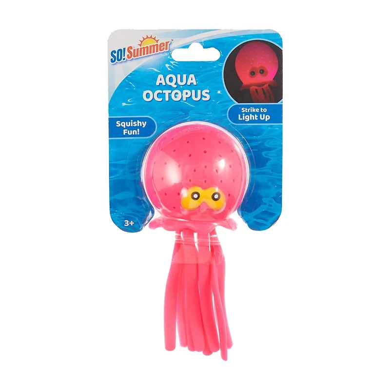 So! Summer Light-Up Squishy Aqua Octopus