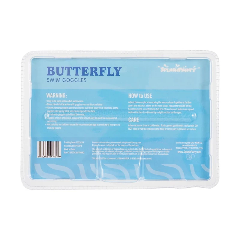 Splashparty 3D Butterfly Swimming Goggles