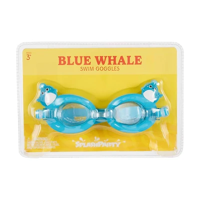 SplashParty 3D Blue Whale Swim Goggles