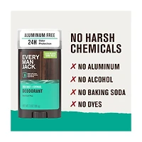 Every Man Jack Sea Salt + Citrus Aluminum Free Deodorant, 3 oz