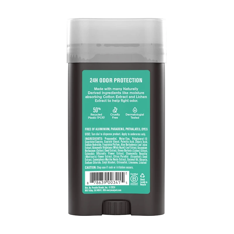 Every Man Jack Sea Salt + Citrus Aluminum Free Deodorant, 3 oz