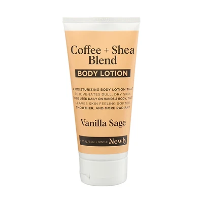 Coffee + Shea Blend Vanilla Sage Body Lotion, 5.5 oz
