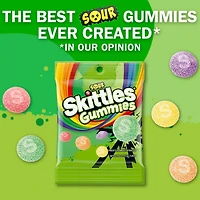 SKITTLES GUMMIES Sour Gummy Candy Assortment, 5.8 oz Bag