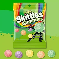 SKITTLES GUMMIES Sour Gummy Candy Assortment, 5.8 oz Bag