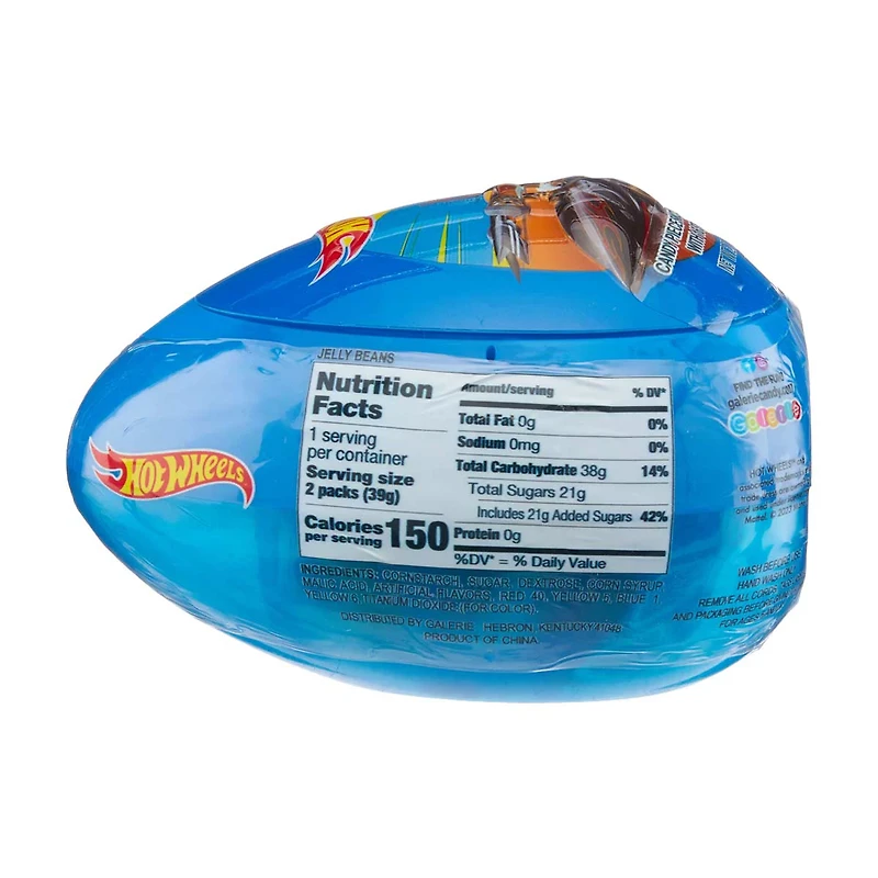 Hot Wheels Candy And Stickers Suprise Egg, 2.71 oz