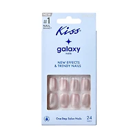 Kiss Galaxy One Step Salon Press-On Nails, Be Glam, 24 ct