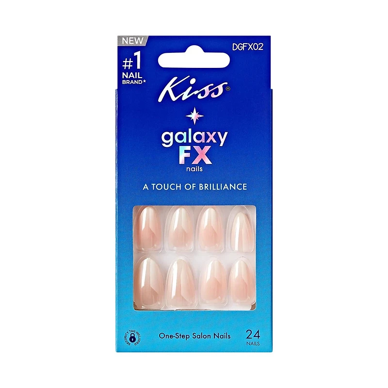 Kiss Galaxy FX One Step Salon Press-On Nails, Welcome, 24 ct