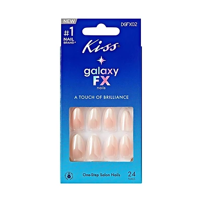 Kiss Galaxy FX One Step Salon Press-On Nails, Welcome, 24 ct