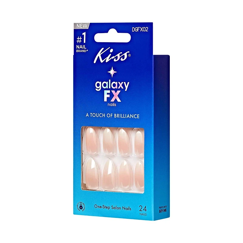 Kiss Galaxy FX One Step Salon Press-On Nails, Welcome, 24 ct