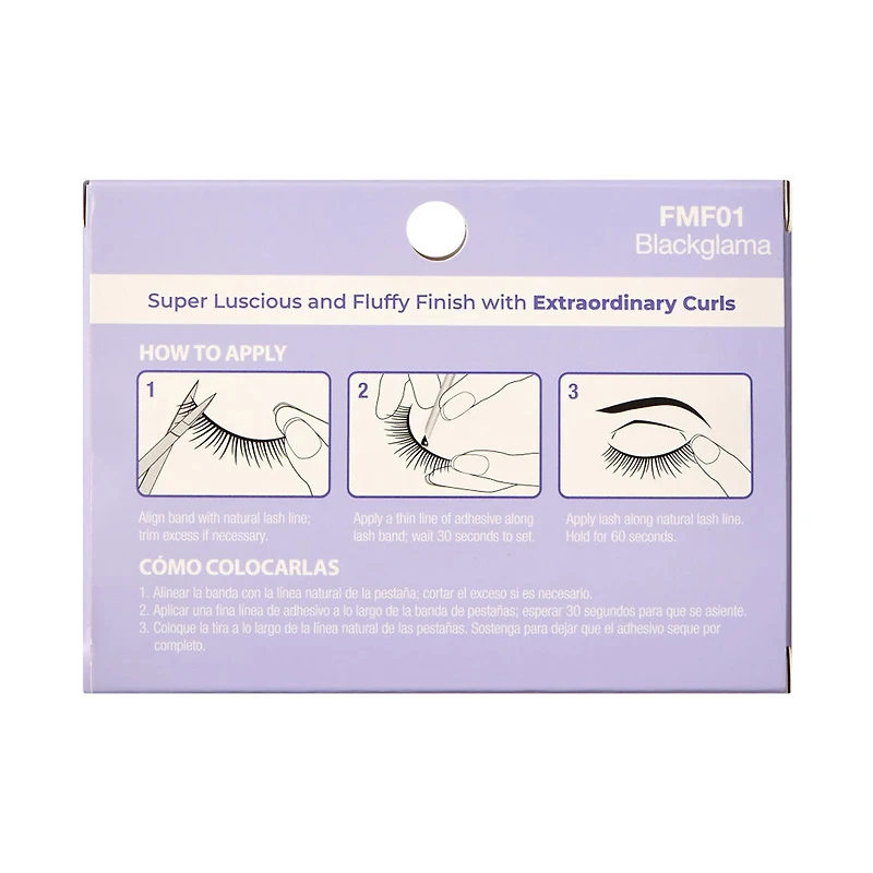 Kiss Faux Mink Fur Collection False Eyelashes, Blackglama