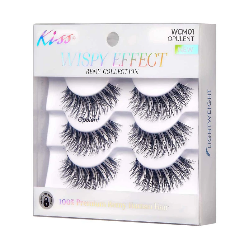 Kiss Wispy Effect Remy Collection, Opulent, 3 ct