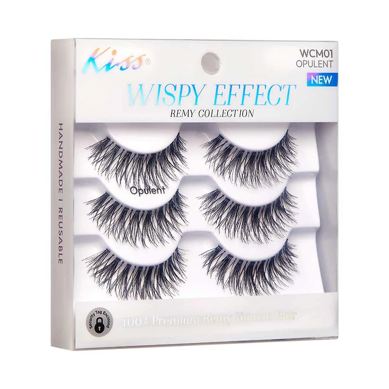 Kiss Wispy Effect Remy Collection, Opulent, 3 ct