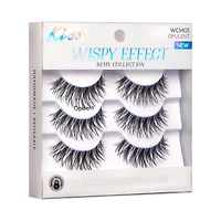 Kiss Wispy Effect Remy Collection, Opulent, 3 ct