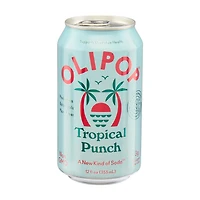 Olipop Tropical Punch Soda, 12 fl oz