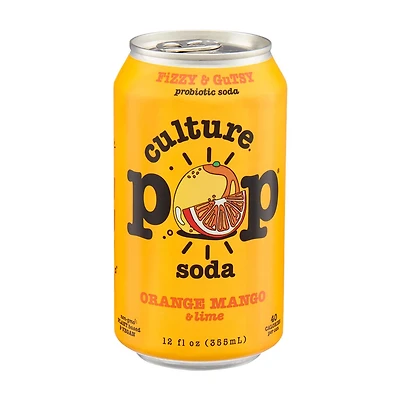 Culture Pop Soda, Orange Mango & Lime