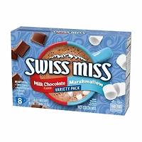 Swiss Miss Marshmallow & Milk Chocolate Hot Cocoa Mix Variety Pack, 8 ct