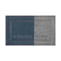 Two-tone Welcome Mat "Welcome Home"
