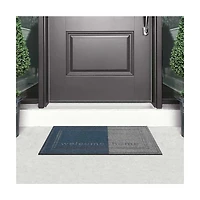Two-tone Welcome Mat "Welcome Home"