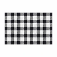Checkered Mat, Black & White