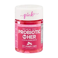 Pink Probiotic Cranberry Veggie Caps, 24 ct