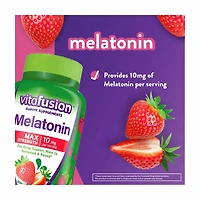 Vitafusion Melatonin Max Strength Gummy Supplements, 10 mg, 100 ct