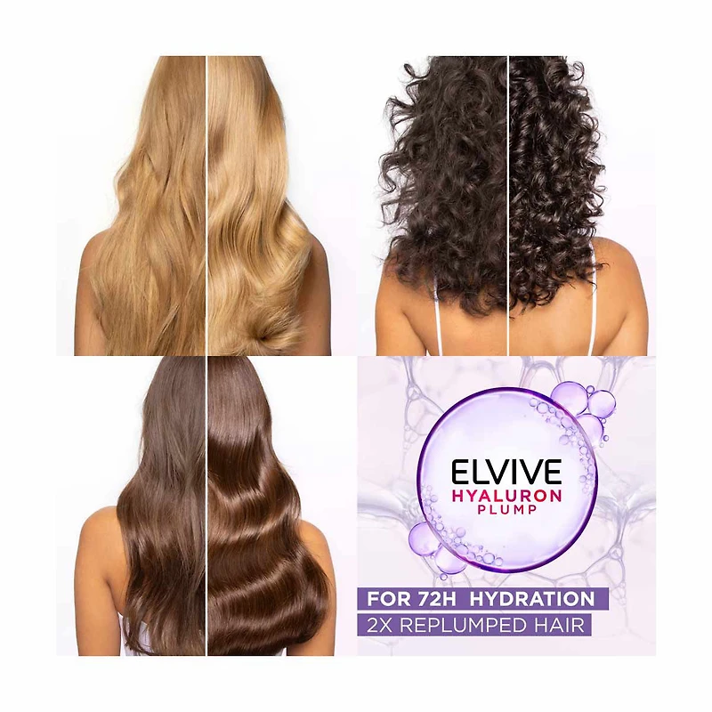 L'Oréal Paris Elvive Hyaluron + Plump Replumping Serum, 4.4 fl oz