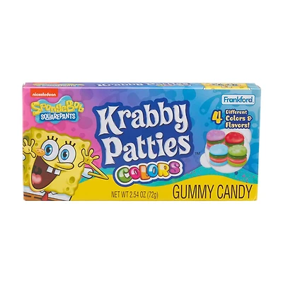 Spongebob Squarepants Krabby Patties Colors Gummy Candy