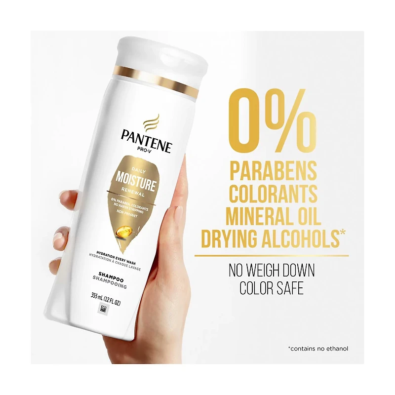 Pantene Pro-V Daily Moisture Renewal Shampoo, 12 fl oz