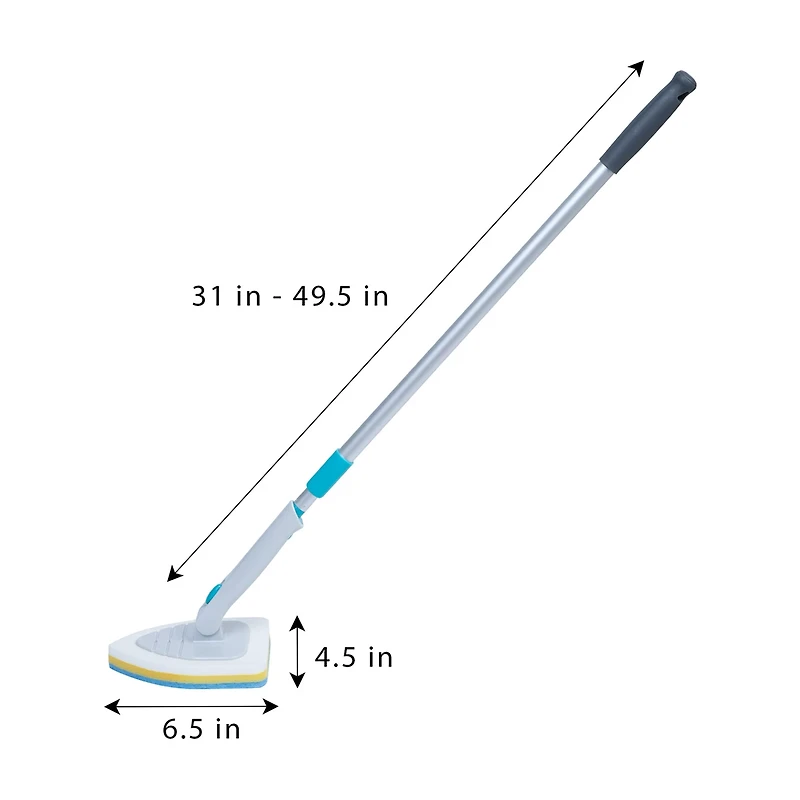 Smart Design Extendable Tub & Tile Cleaning Scrubber