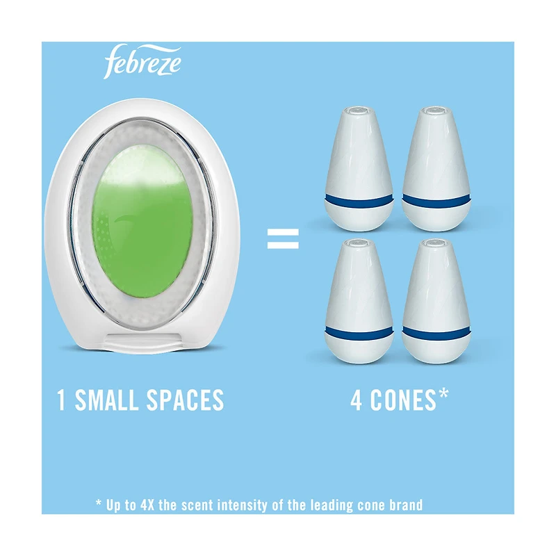 Febreze Small Spaces Bathroom Odor Fighter Air Freshener - Citrus Breeze, 0.25 fl oz