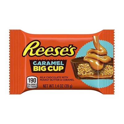 Reese's Big Cup with Caramel Milk Chocolate Peanut Butter Candy, 1.4 oz