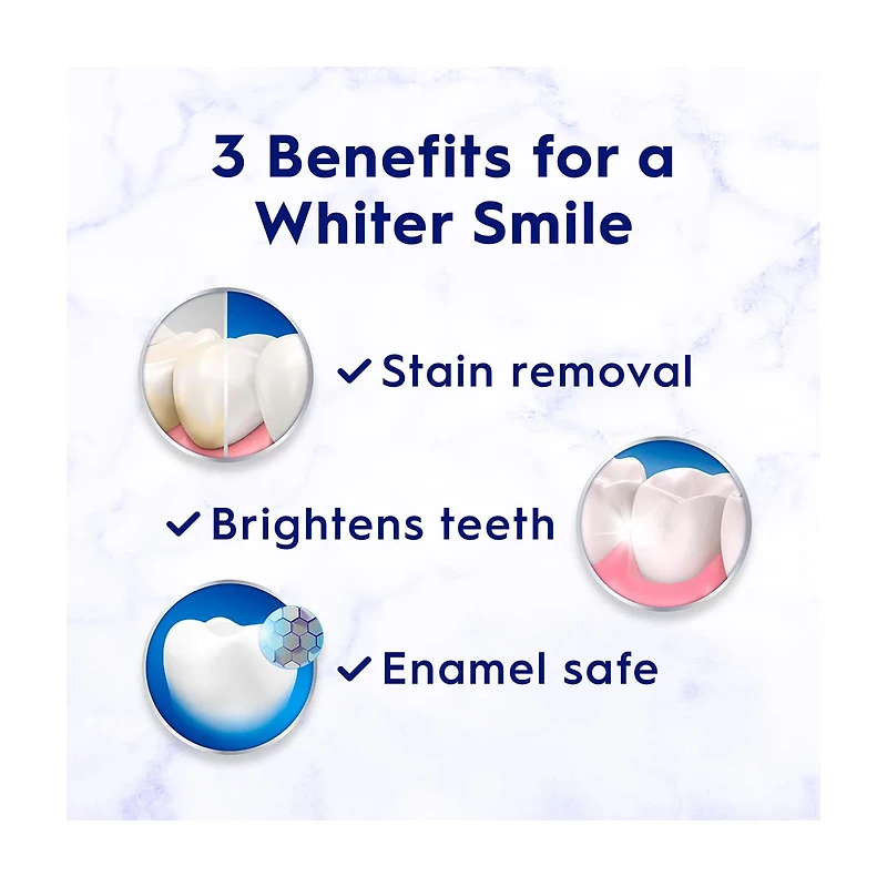 Crest 3D White Stain Eraser Whitening Toothpaste, Polishing Mint, 2.7 oz