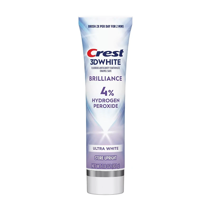 Crest 3D White Brilliance Pro Ultra White Teeth Whitening Toothpaste, 3.8 oz